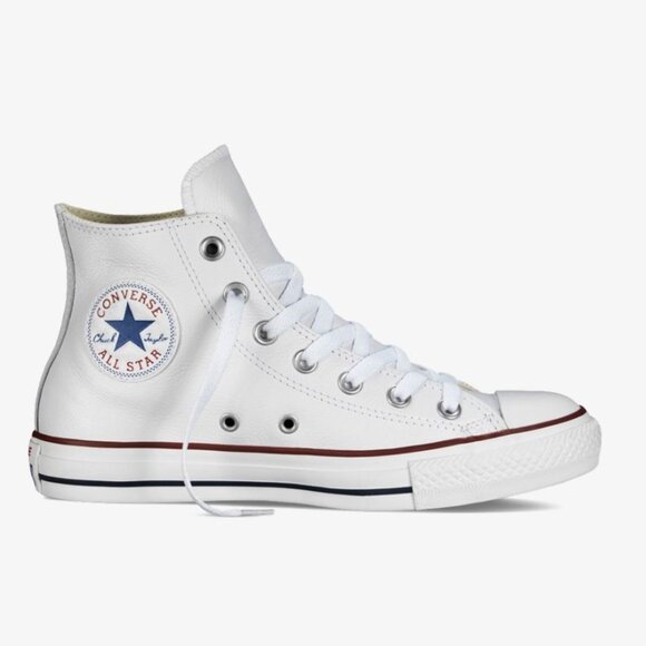 Chuck Taylor All Star Leather High Top White - Picture 1 of 12